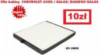 Filtr kabinowy Chevrolet Aveo, Kalos 96539649