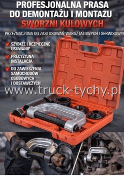 Prasa do sworzni kulowych zestaw