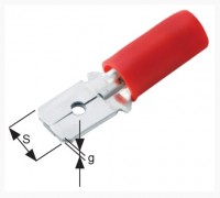 Konektor izolowany mski 0,25- 1mm czerwony